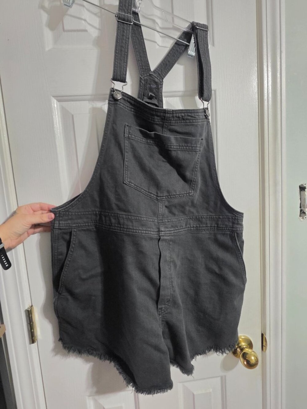 Aerie Dark Gray Overall Shorts